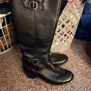 Clarks Black Leather Women’ Boots